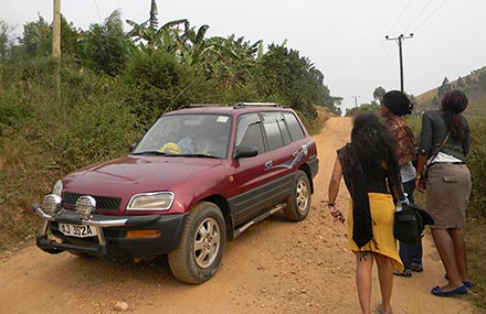 The ARH team getting around Uganda